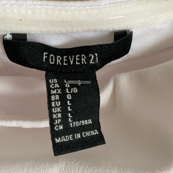 Forever XX1 White Party Dress - Picture 6 of 6